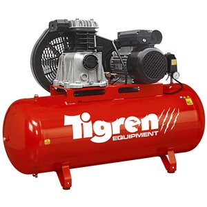 TIGREN 200ltr 3hp Belt-Driven Compressor