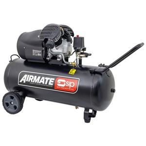 SIP DDVT 3HP 100ltr V-Twin Direct Drive Compressor