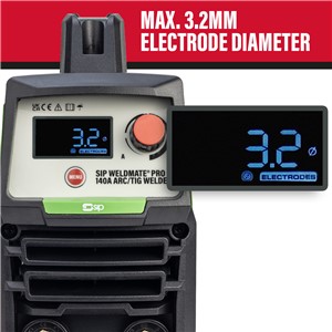 SIP WELDMATE® PRO 140A ARC/TIG Inverter Welder