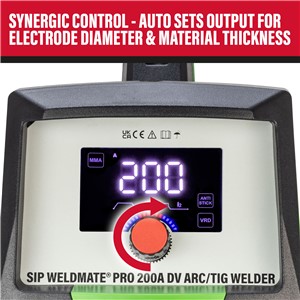 SIP WELDMATE® PRO 200A DV ARC/TIG Inverter Welder